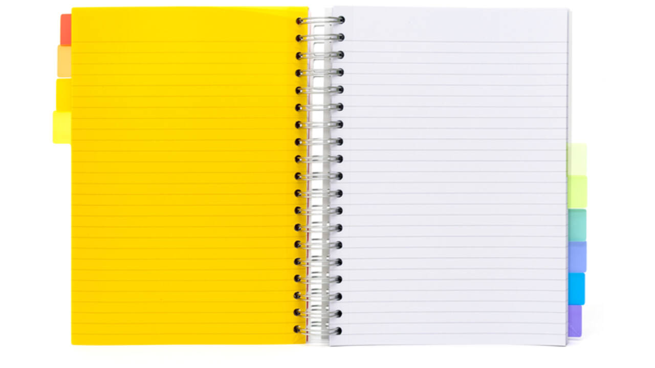 Projectboek Pukka White B5 lijn 10-tabs 400 pagina's 80gr