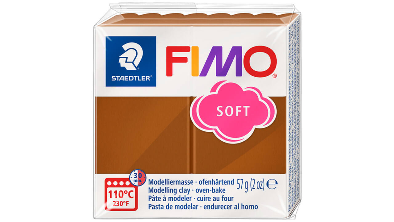 Boetseerklei Fimo soft 57 gram caramel