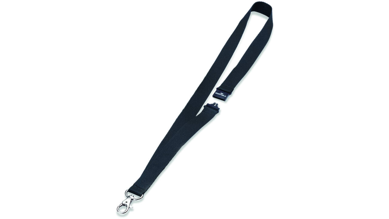 Textielkoord Durable ECO met karabijnhaak 10 stuks