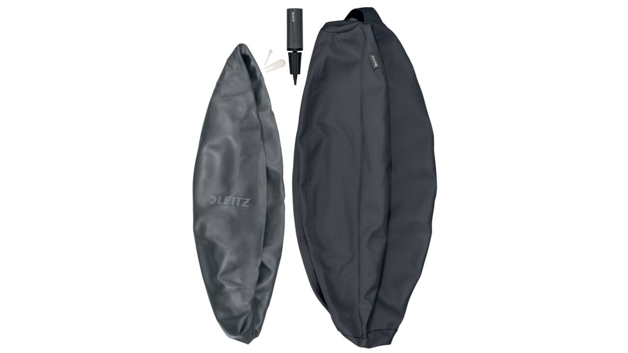 Actieve zitbal Leitz Ergo 55cm anti-rol donkergrijs