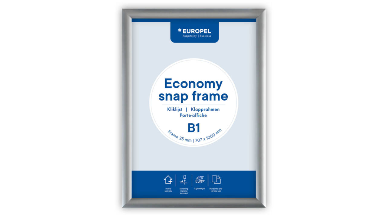 Kliklijst Europel Economy B1 zilver