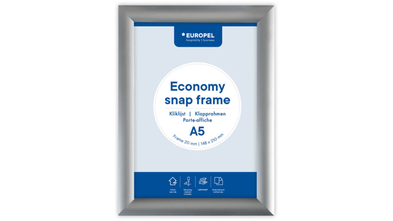 Kliklijst Europel Economy A5 zilver