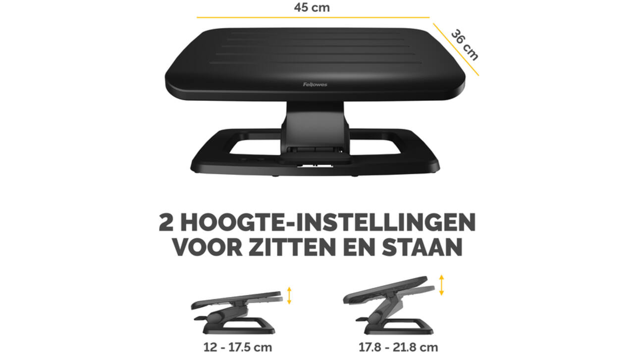 Voetensteun Fellowes Hana LT zwart