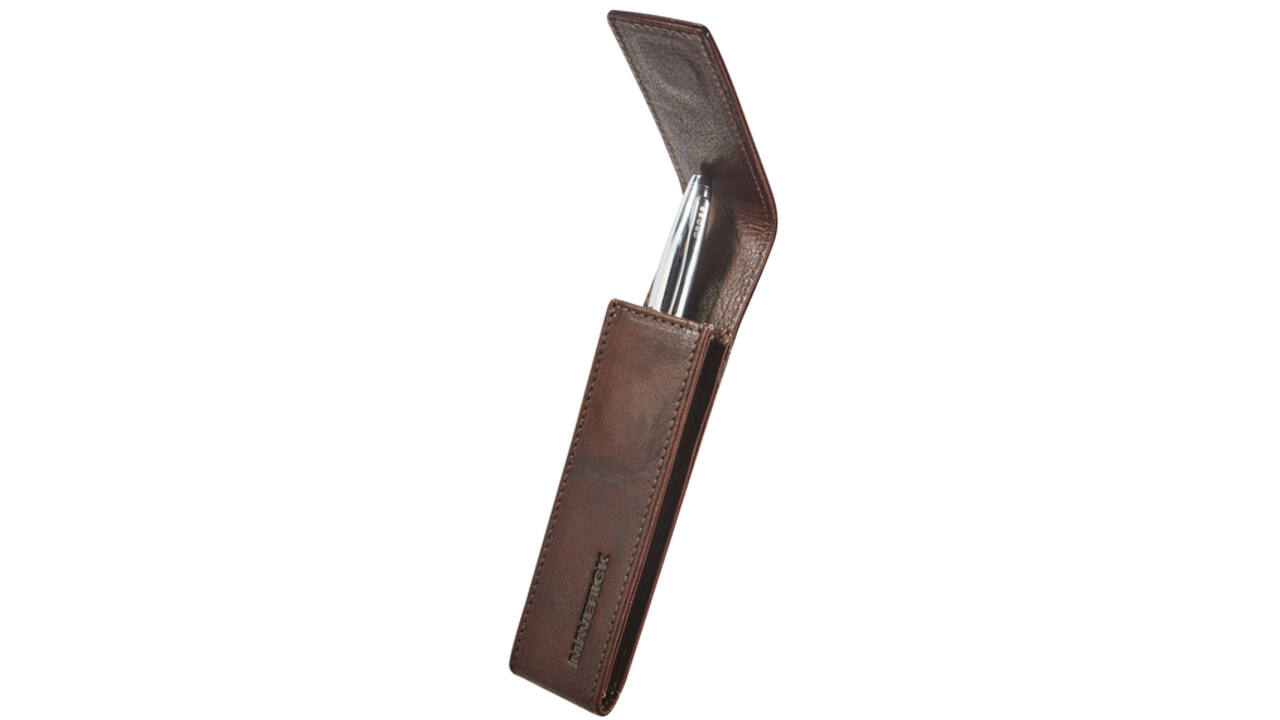 Pennenetui Maverick Rough Gear Brown 1-delig