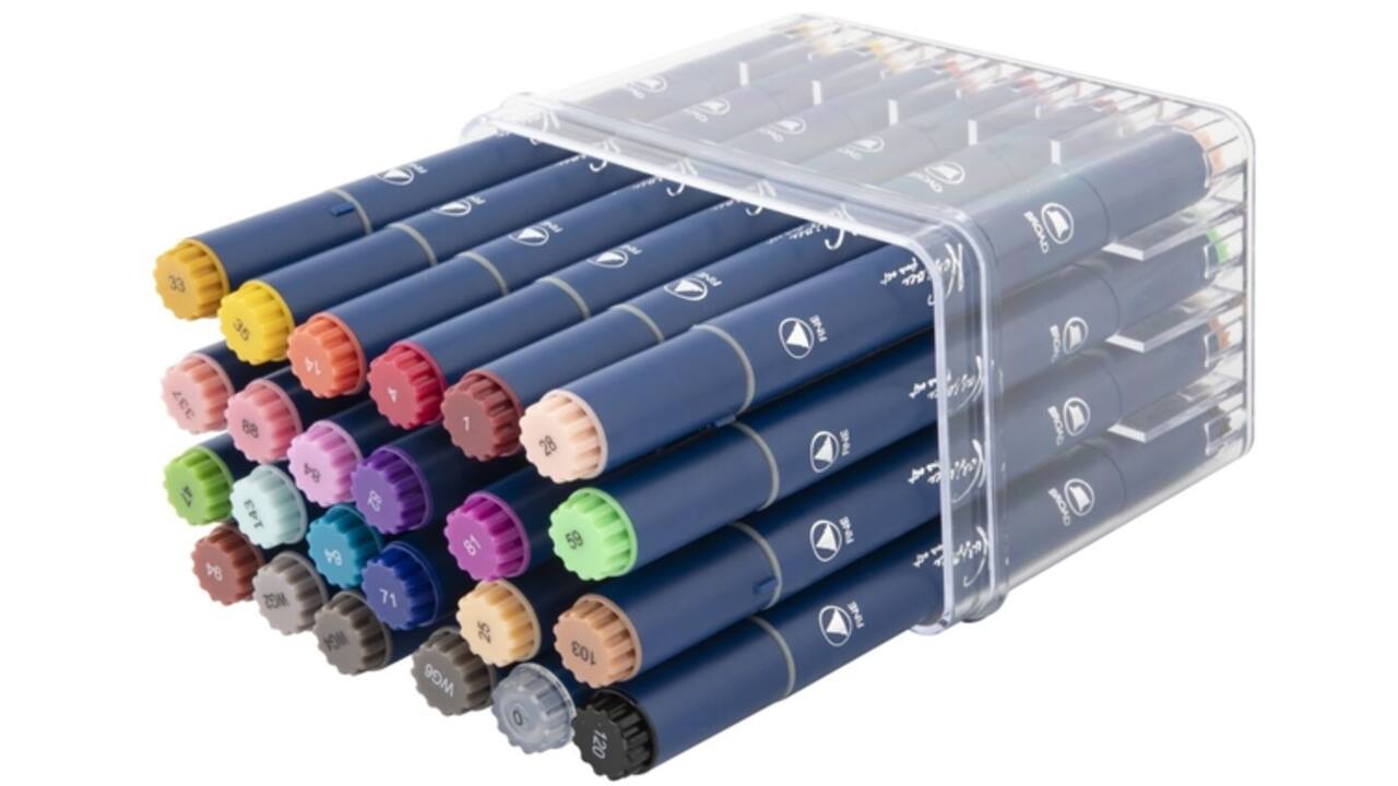 Alcoholmarkers Nassau Arts duopunt set à 24 kleuren