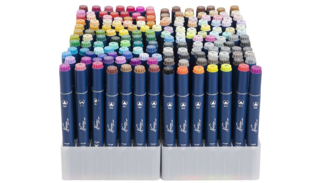 Alcoholmarkers Nassau Arts duopunt set à 168 kleuren
