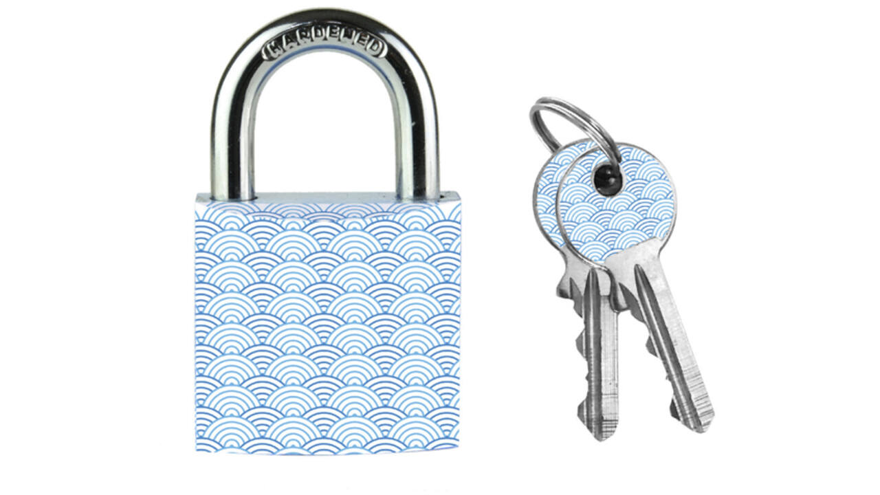 Hangslot Masterlock 30mm golven motief