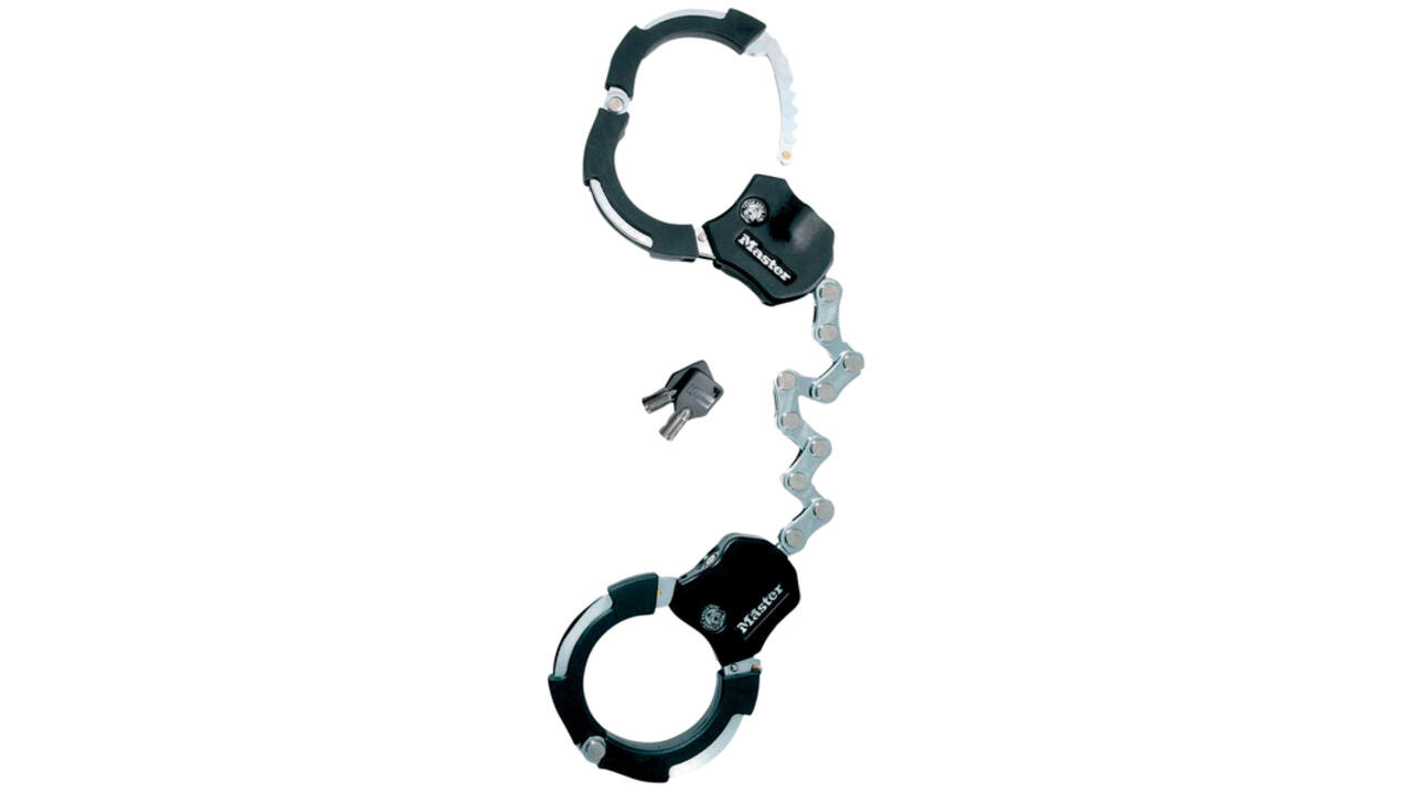 Handboeisloten Masterlock Street Cuff 55 cm zwart