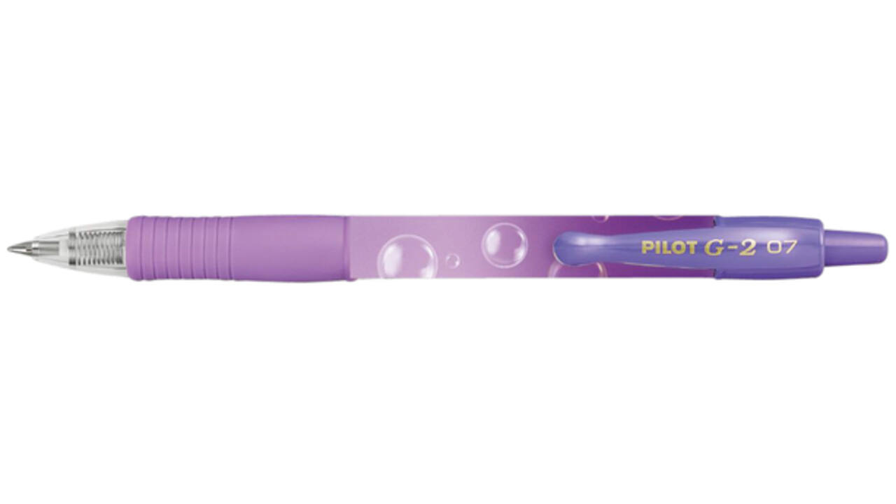 Gelschrijver PILOT G-2 Bubble violet medium blauwschrijvend