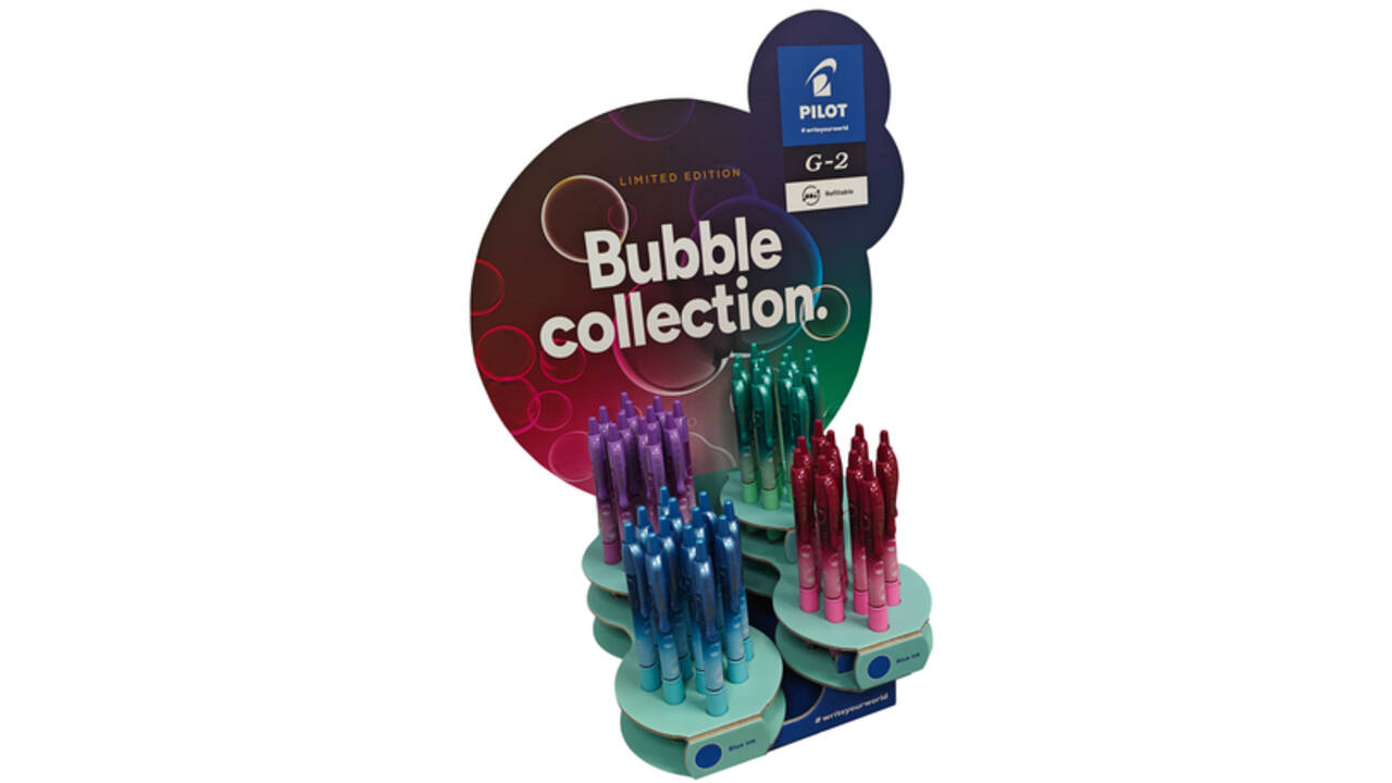 Gelschrijver PILOT G-2 Bubble assorti medium blauwschrijvend