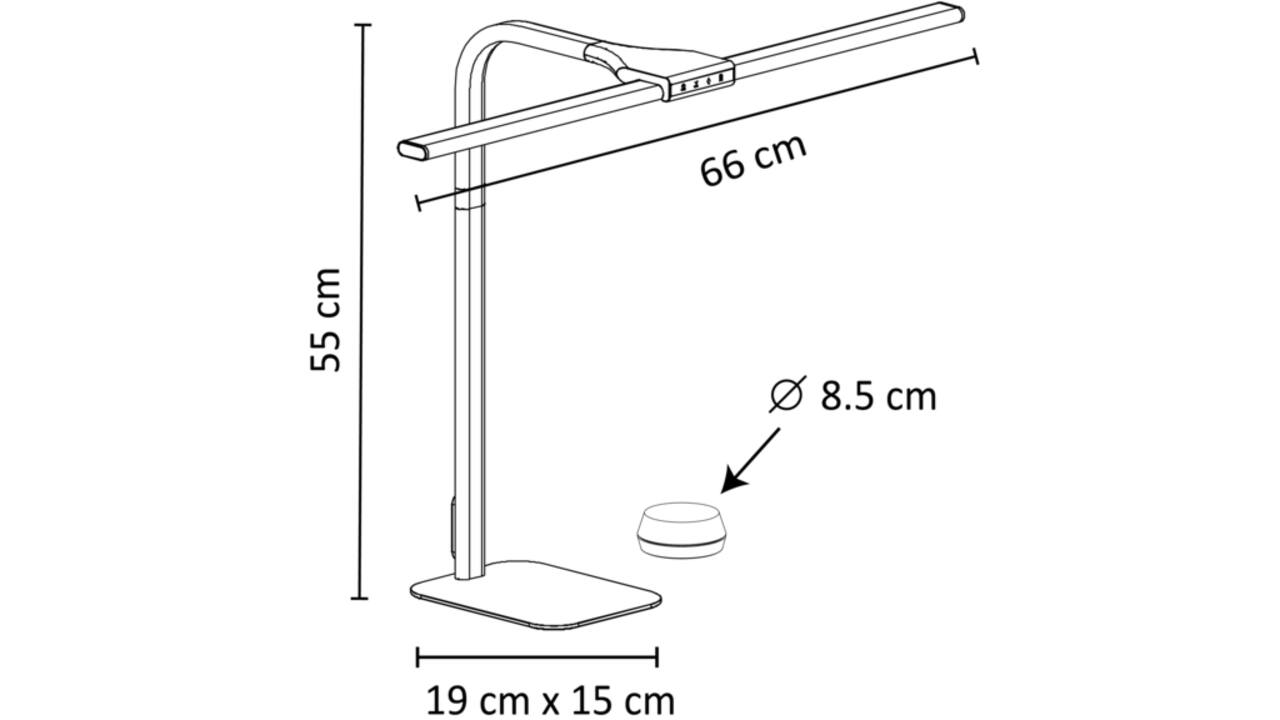 Bureaulamp Unilux Strata base led wit