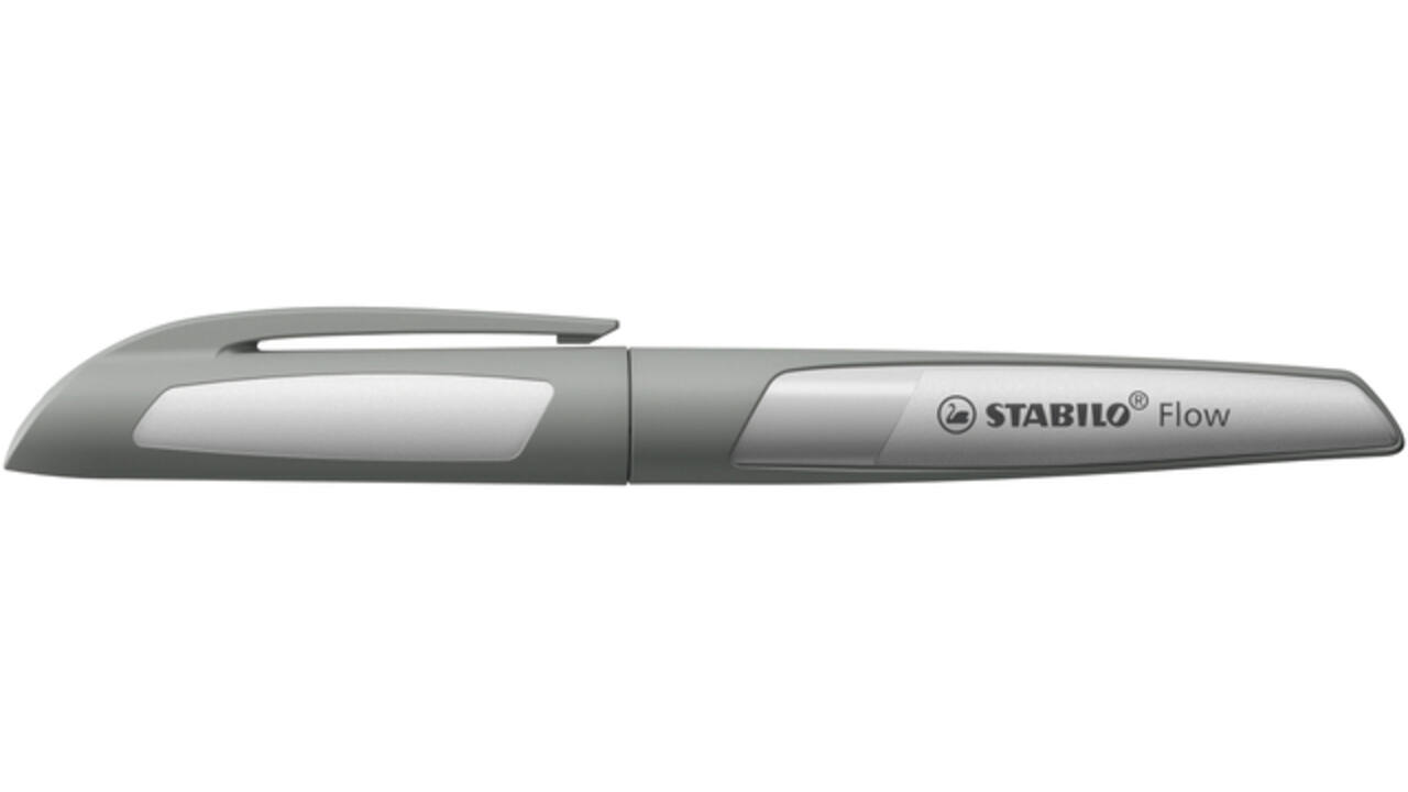 Vulpen STABILO Flow medium grijs blister à 1 stuk