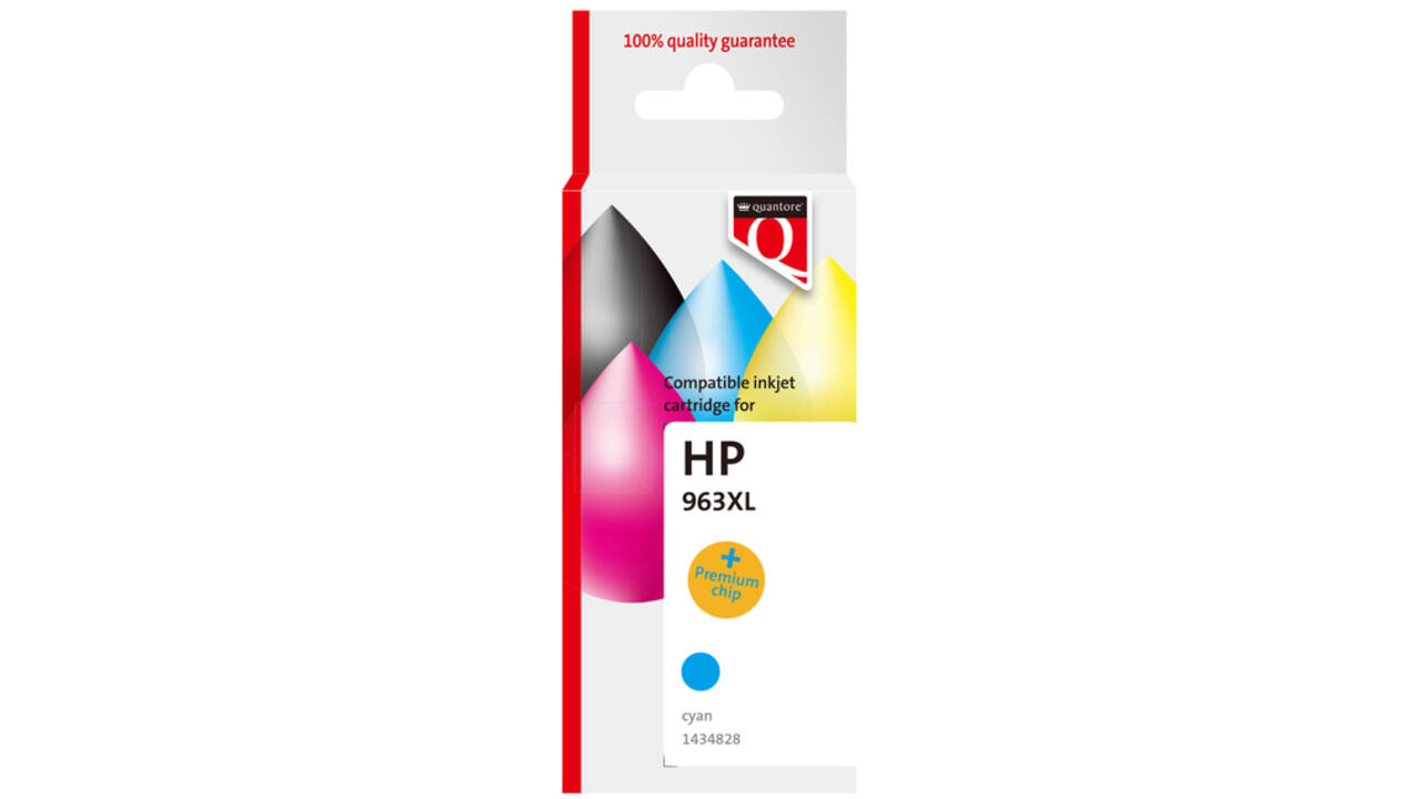 Inktcartridge Quantore alternatief tbv Hp 963XL 3JA27AE hc blauw