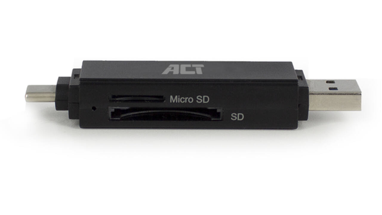 Kaartlezer ACT USB-C/USB-A 3.0