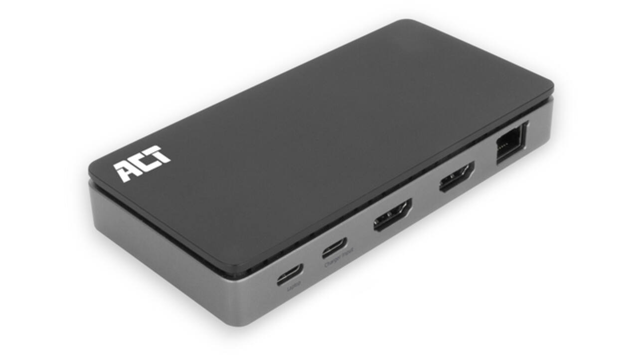 Dockingstation ACT USB-C 4K MST voor 2 HDMI monitoren