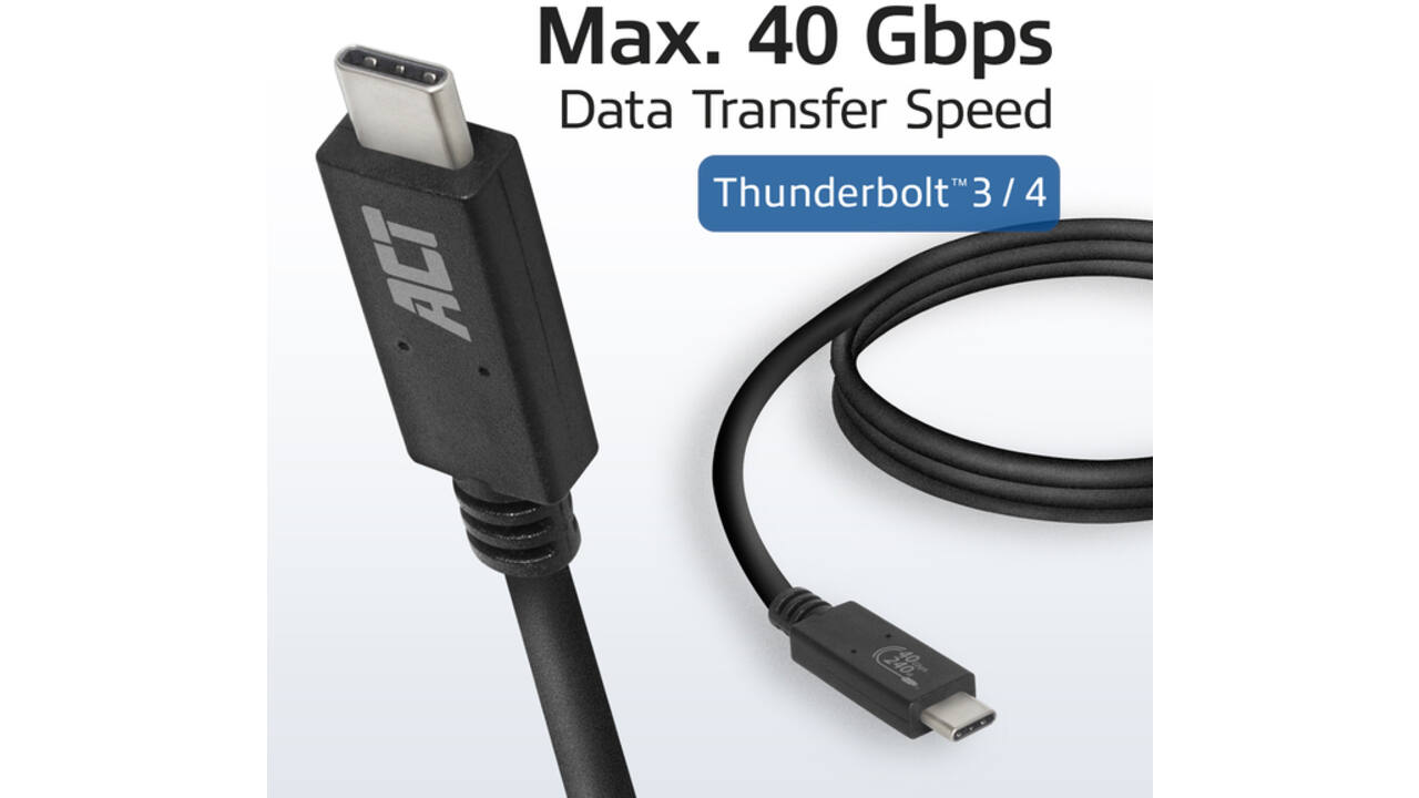 Kabel ACT USB4 40Gbps USB-C USB-IF