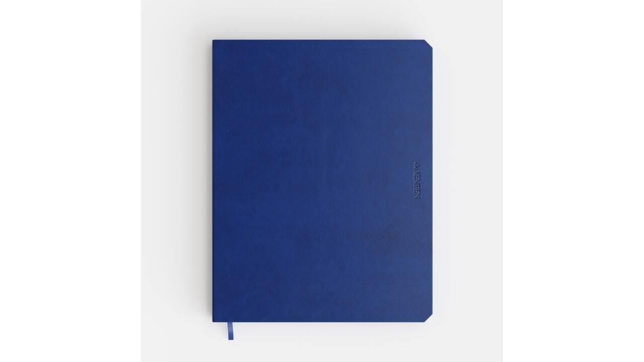 Notitieboek de KEMPEN Blue Note 171x220mm blanco 192 pagina's 90gr blauw