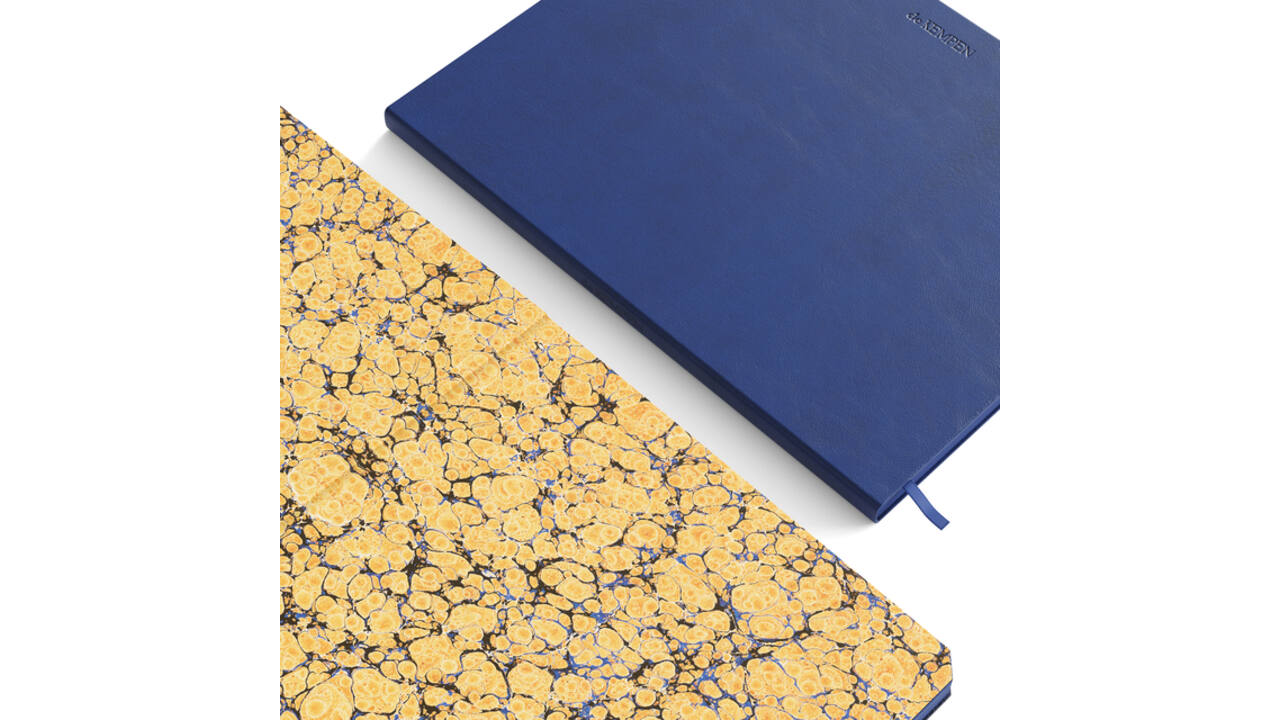 Notitieboek de KEMPEN Blue Note 171x220mm blanco 192 pagina's 90gr blauw