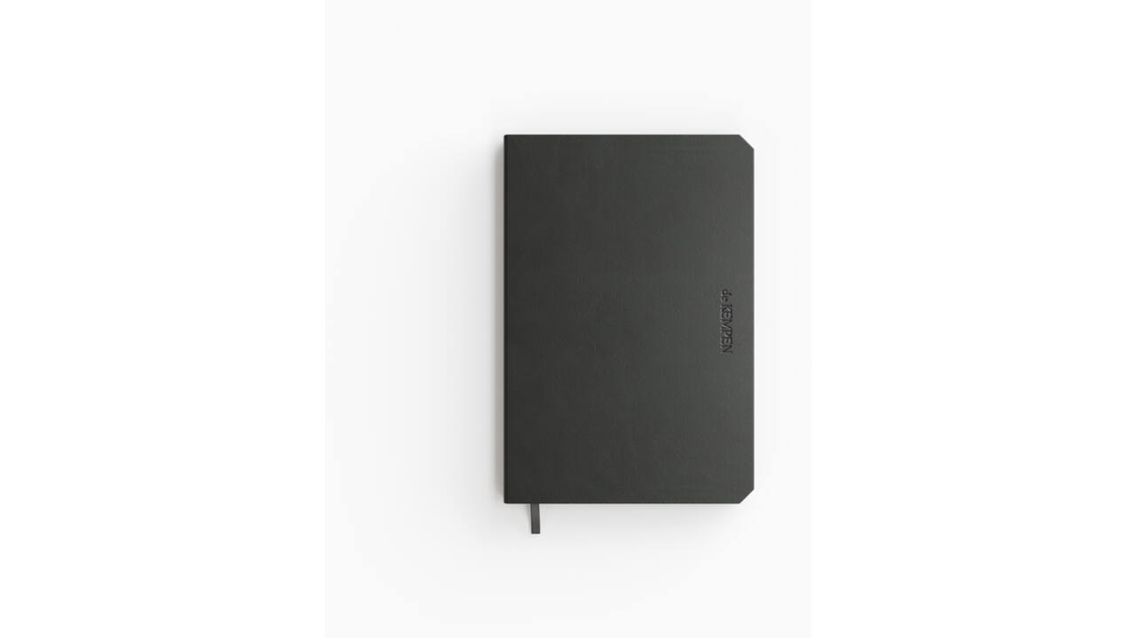 Notitieboek de KEMPEN Ashblack 110x160mm blanco 160 pagina's 90gr zwart