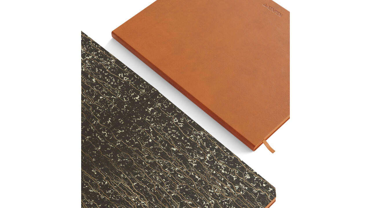Notitieboek de KEMPEN Atlas 171x220mm lijn 192 pagina's 90gr bruin