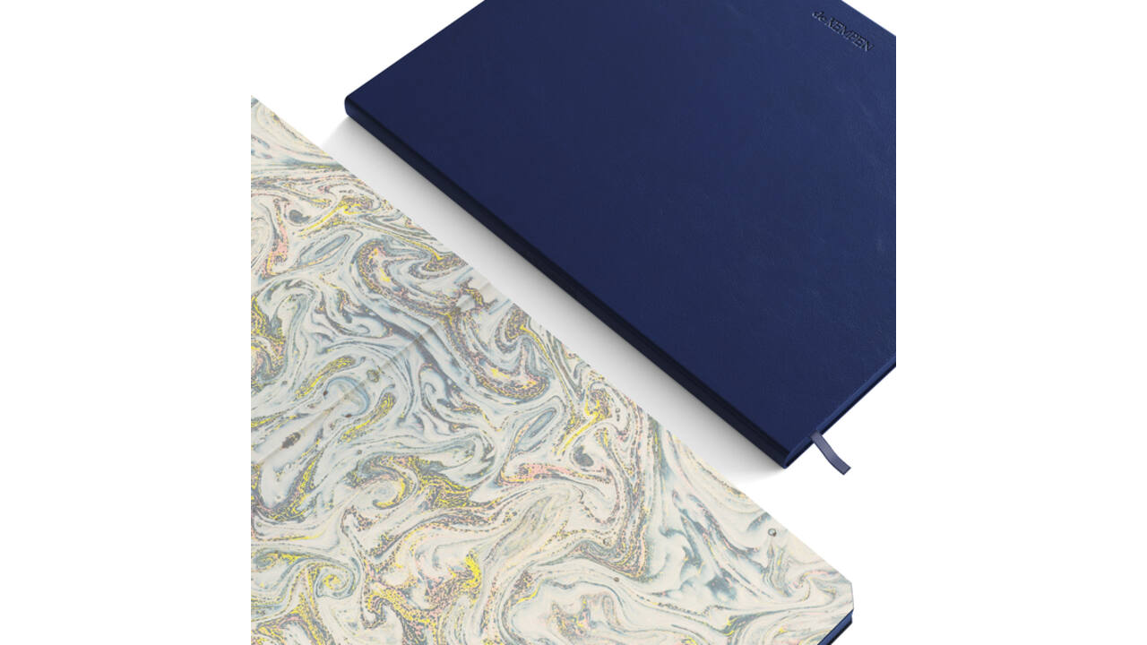 Notitieboek de KEMPEN Silence 110x160mm lijn 160 pagina's 90gr donkerblauw