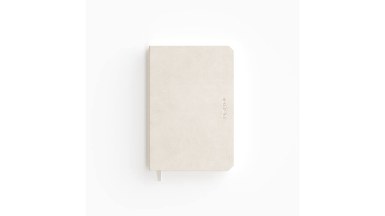 Notitieboek de KEMPEN Cotton Vanilla 110x160mm lijn 160 pagina's 90gr wit