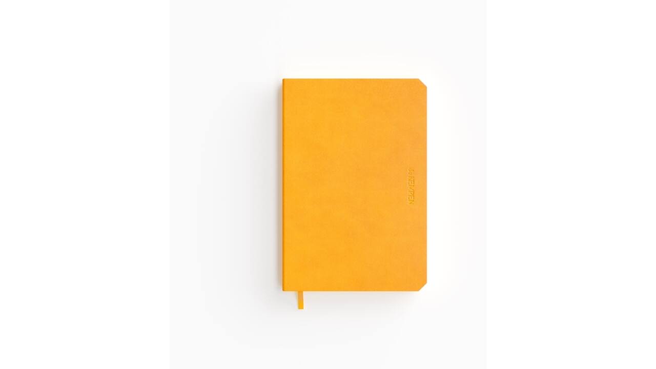 Notitieboek de KEMPEN Independent 110x160mm blanco 160 pagina's 90gr geel