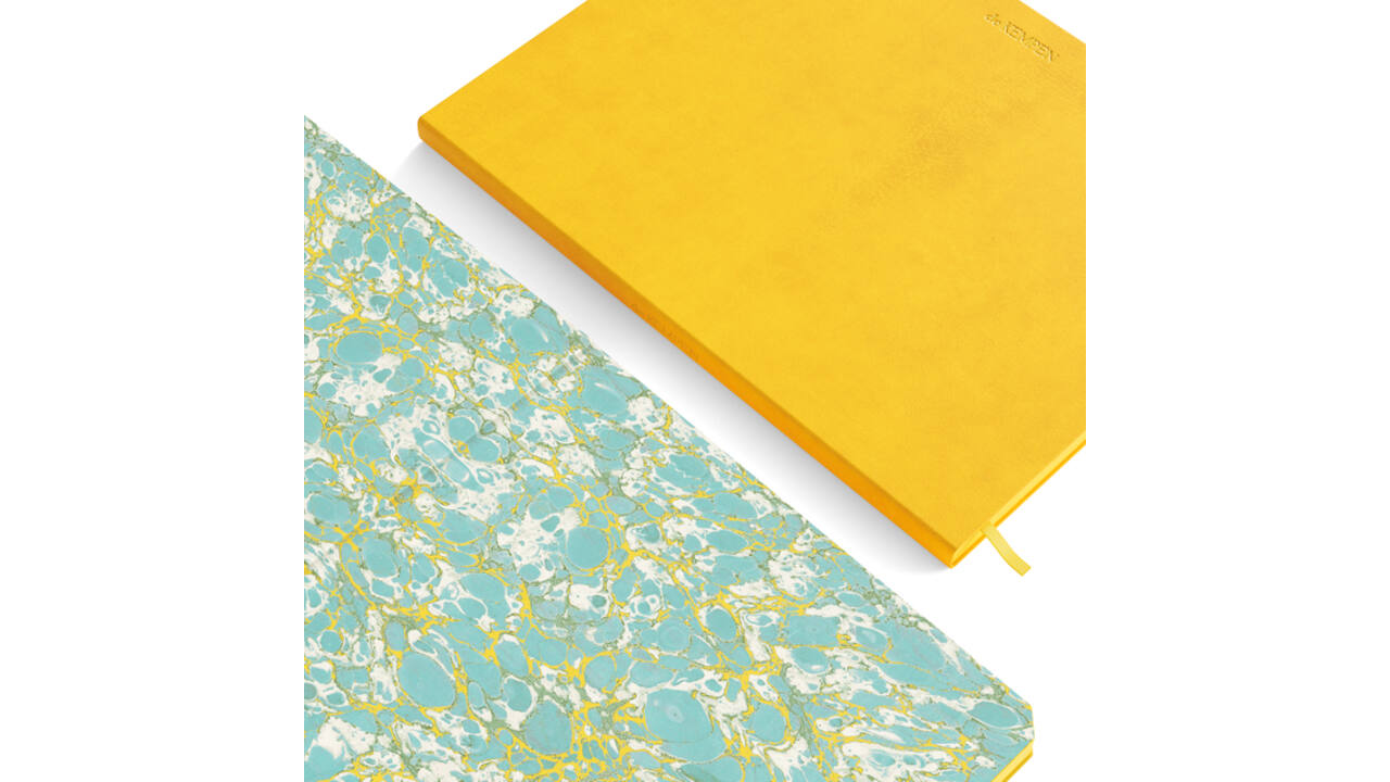 Notitieboek de KEMPEN Independent 110x160mm blanco 160 pagina's 90gr geel
