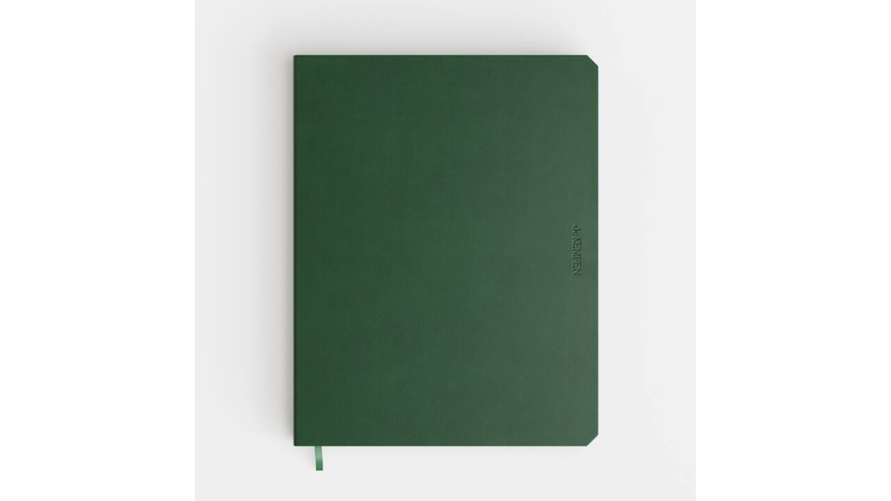 Notitieboek de KEMPEN Origin 171x220mm blanco 192 pagina's 90gr groen