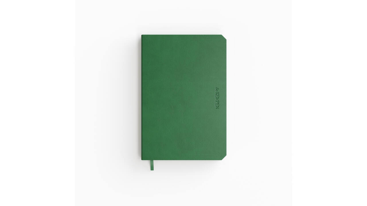 Notitieboek de KEMPEN Origin 110x160mm blanco 160 pagina's 90gr groen