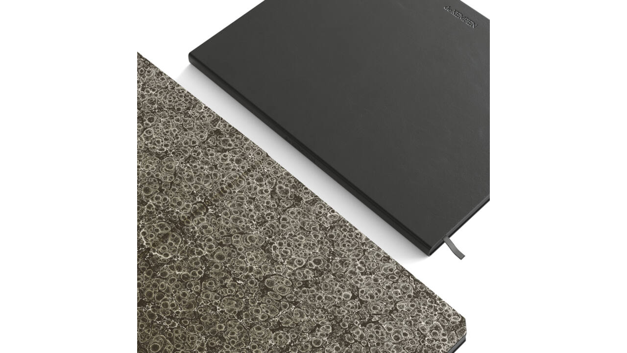 Notitieboek de KEMPEN Silence 171x220mm lijn 192 pagina's 90gr donkerblauw