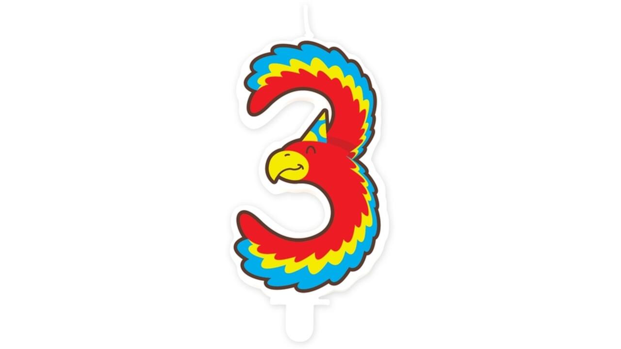 Jungle candle 3 Parrot