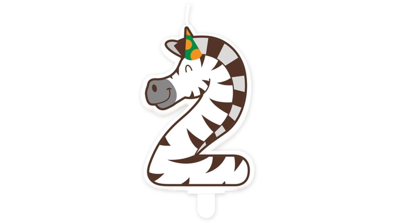 Jungle candle 2 Zebra