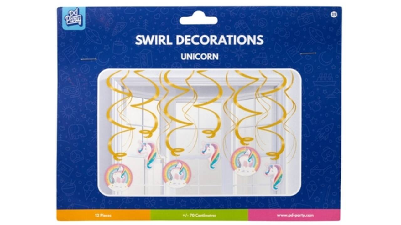 Swirl decorations Unicorn