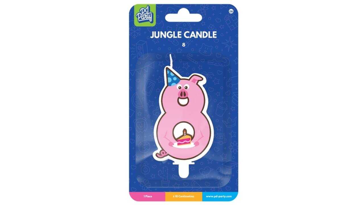 Jungle candle 8 Pig