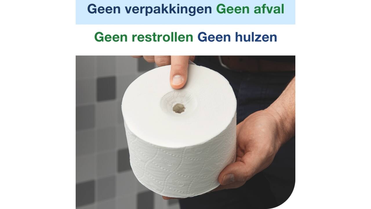 Toiletpapier Tork T7 Universal OptiServe Coreless 1-laags 144m wit 472620