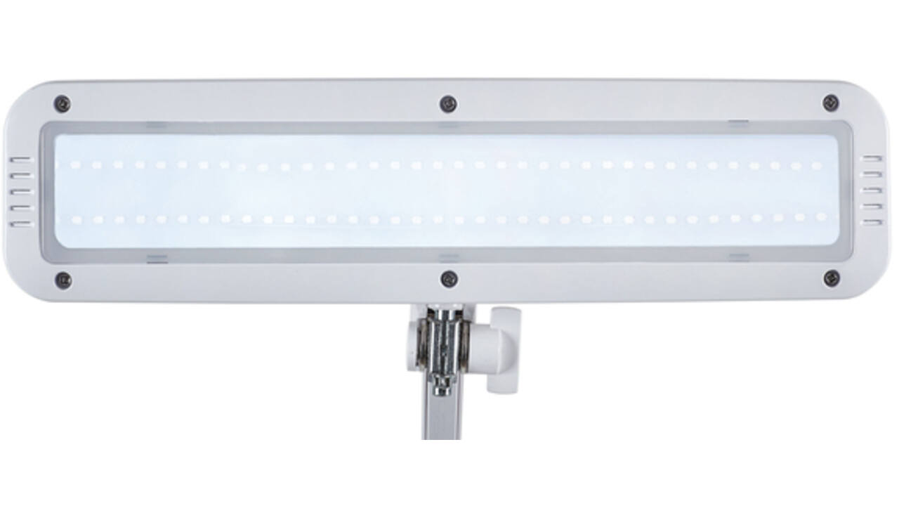 Werkpleklamp MAUL Intro LED dimbaar op voet wit