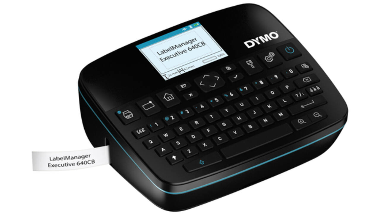Labelprinter Dymo LabelManager Executive 640CB draagbaar qwerty 24mm zwart in koffer