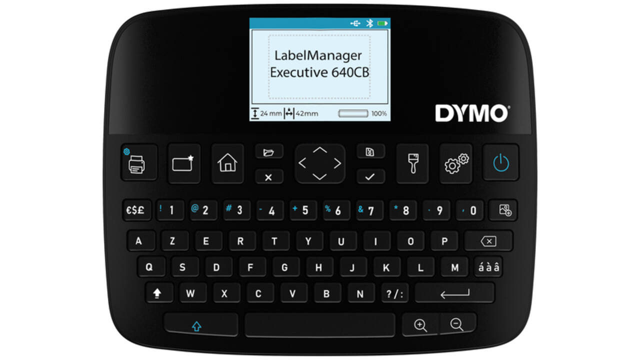 Labelprinter Dymo LabelManager Executive 640CB draagbaar azerty 24mm zwart