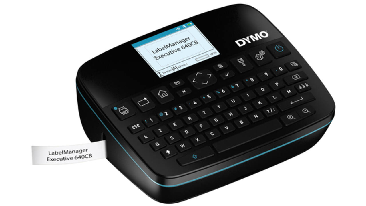 Labelprinter Dymo LabelManager Executive 640CB draagbaar azerty 24mm zwart in koffer