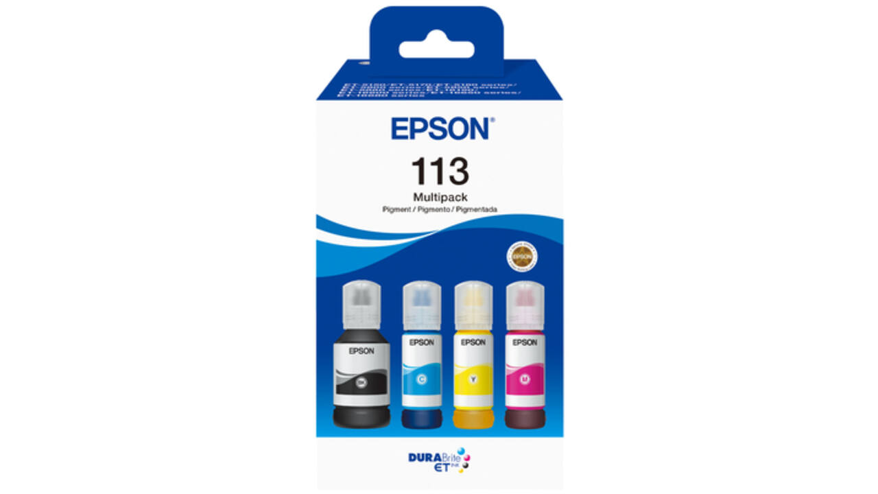 Navulinkt Epson 113 EcoTank zwart + 3 kleuren