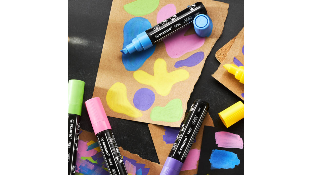 Acrylmarker STABILO Free Acrylic T800C wit