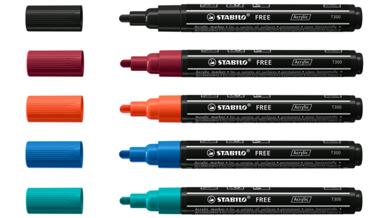 Acrylmarker STABILO Free Acrylic T300 Urban assorti 5 stuks