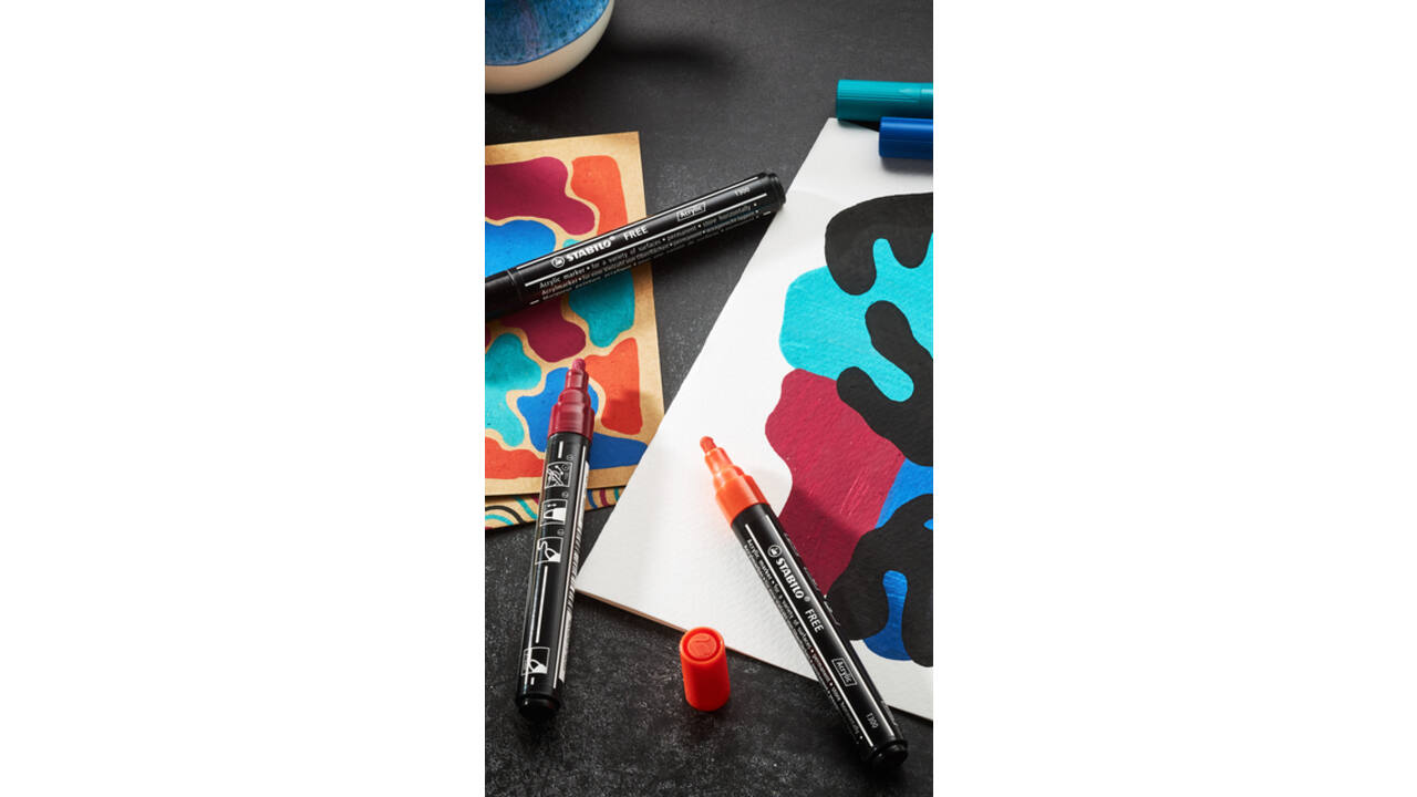 Acrylmarker STABILO Free Acrylic T300 Urban assorti 5 stuks
