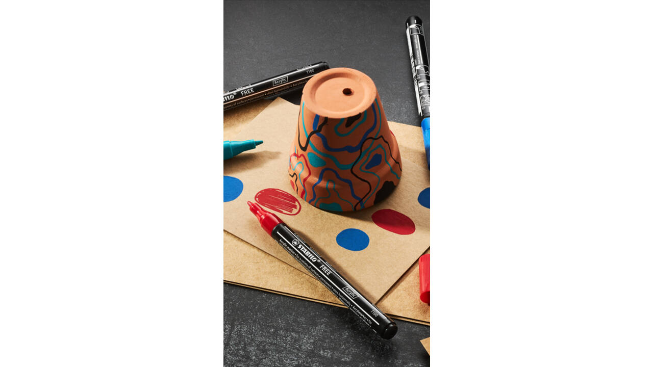Acrylmarker STABILO Free Acrylic T100 wit