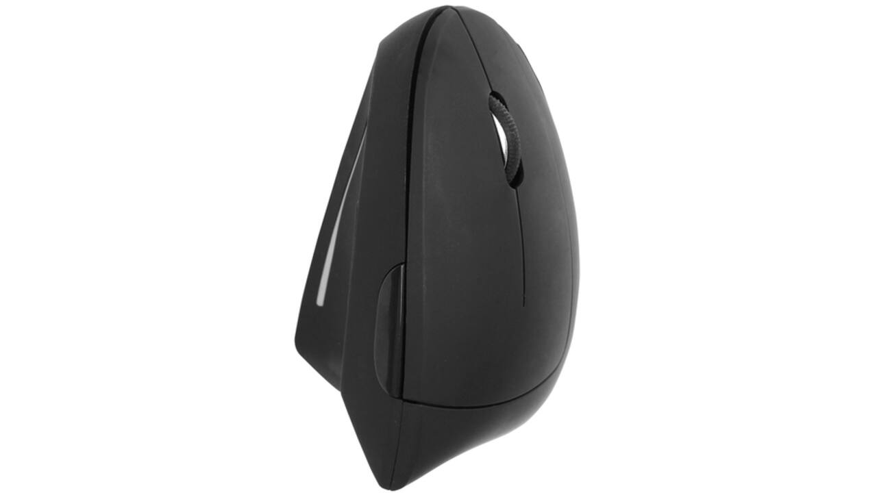 Muis Quantore ergonomisch draadloos USB-A adapter zwart