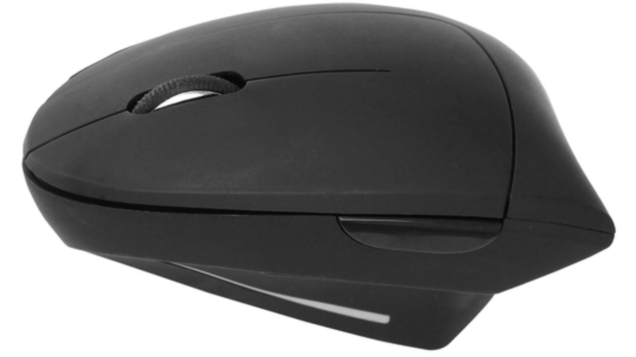 Muis Quantore ergonomisch draadloos USB-A adapter zwart