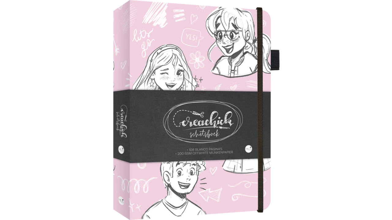 Schetsboek CreaChick Pink