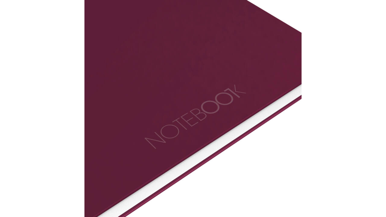 Spiraalblok Oxford International Notebook A4+ lijn rood