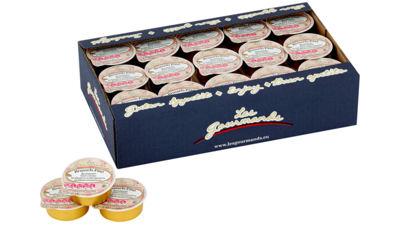 Roompaté Les Gourmands Brussels 45x25 gram cupjes